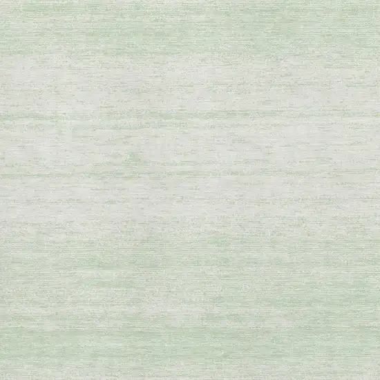 Mint Green And Ivory Striped Washable Area Rug With UV Protection Photo 3