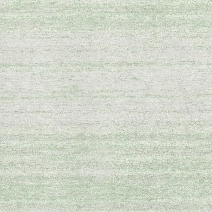 Mint Green And Ivory Striped Washable Area Rug With UV Protection Photo 3