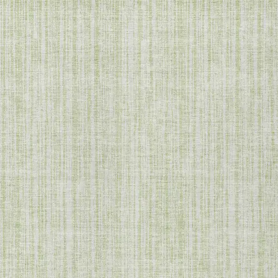 Mint Green And Ivory Striped Washable Indoor Outdoor Area Rug Photo 4