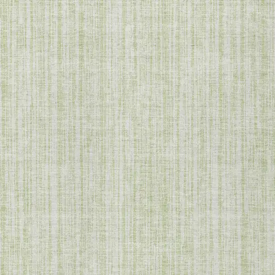 Mint Green And Ivory Striped Washable Indoor Outdoor Area Rug Photo 6