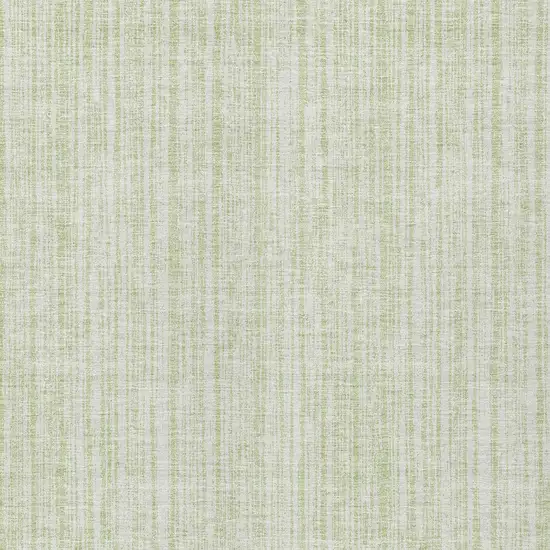 Mint Green And Ivory Striped Washable Indoor Outdoor Area Rug Photo 4