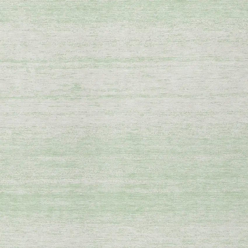 Mint Green And Ivory Striped Washable Indoor Outdoor Area Rug Photo 6