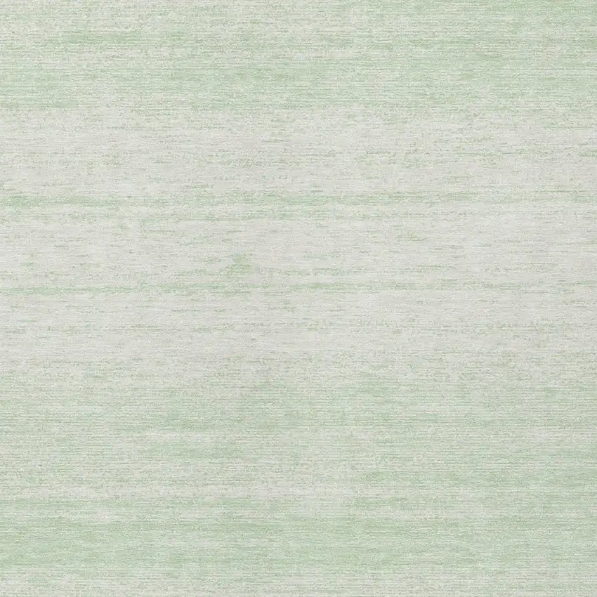 Mint Green And Ivory Striped Washable Indoor Outdoor Area Rug Photo 6