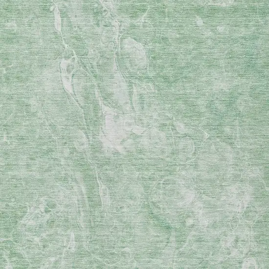 Mint Green Sage And Ivory Abstract Washable Indoor Outdoor Area Rug Photo 6