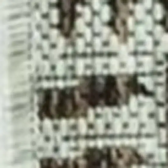 Brown And Ivory Geometric Area Rug Photo 7