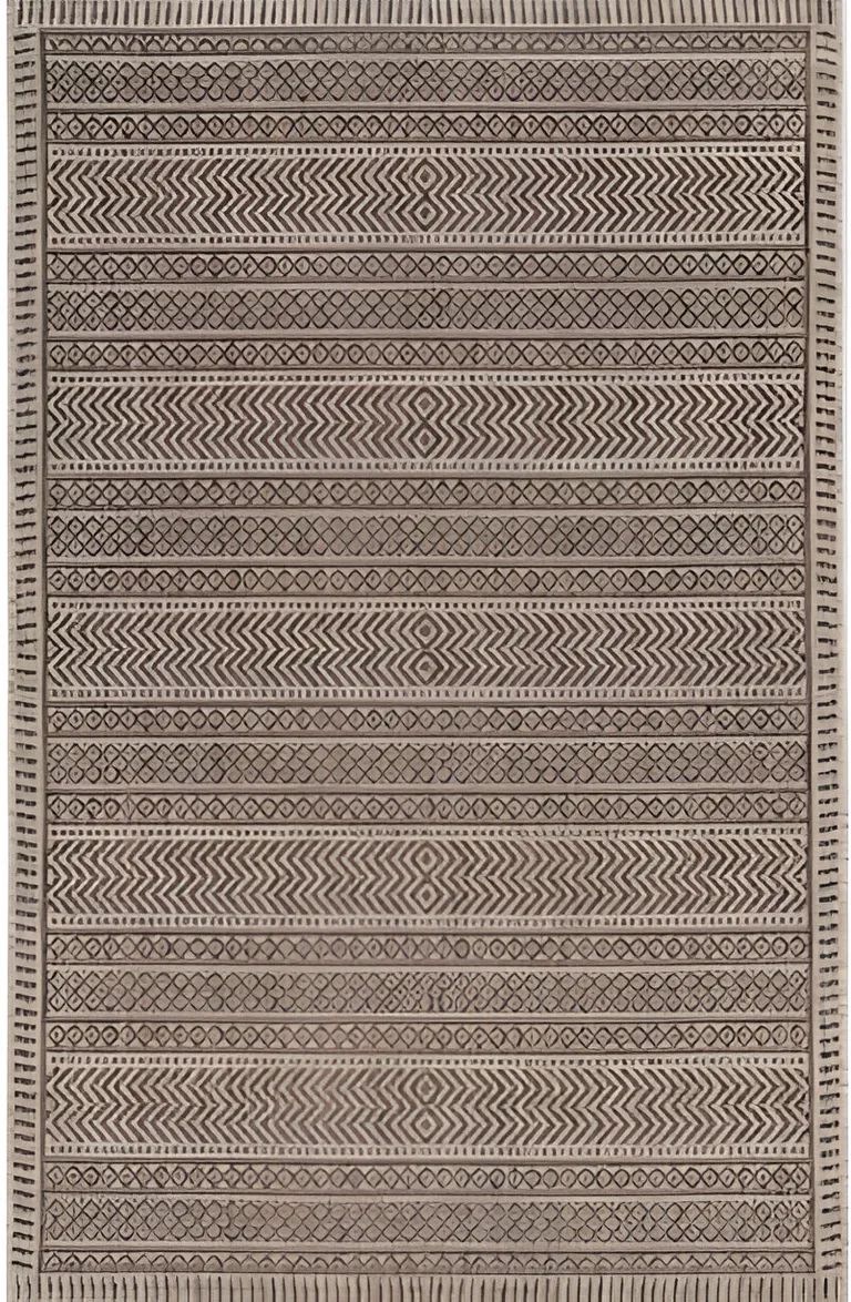 Mocha Polypropylene Area Rug Photo 4