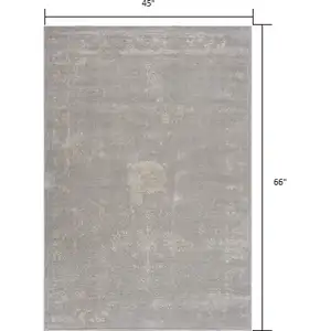 Photo of Modern Gray Distressed Area Rug
