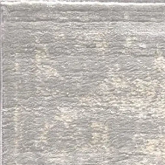 Modern Gray Distressed Area Rug Photo 3