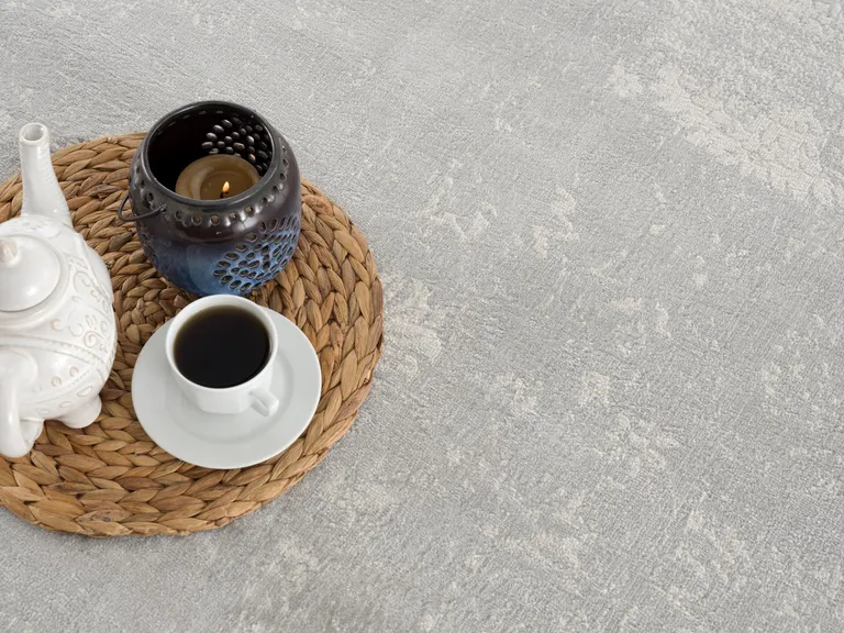 Modern Gray Distressed Area Rug Photo 2