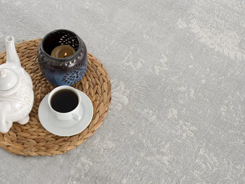 Modern Gray Distressed Area Rug Photo 3