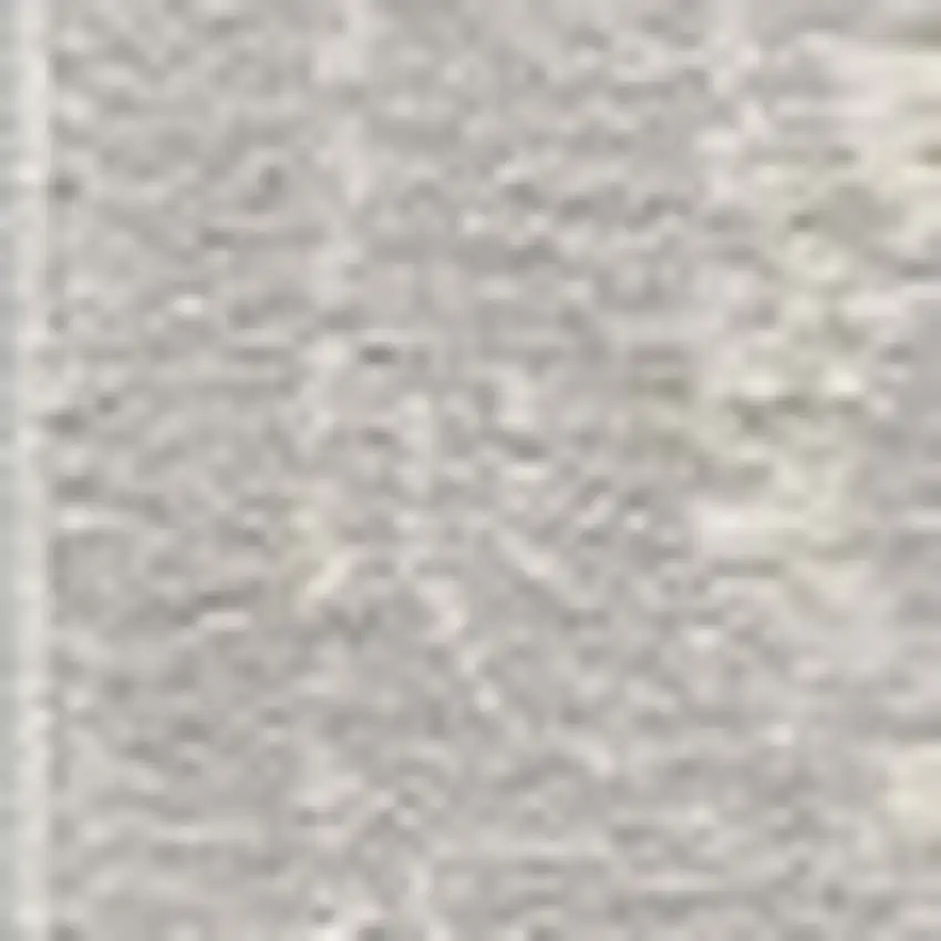 Grey Abstract Power Loom Runner Rug Photo 3