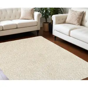 Photo of Modern Shag Ivory Indoor Area Rug