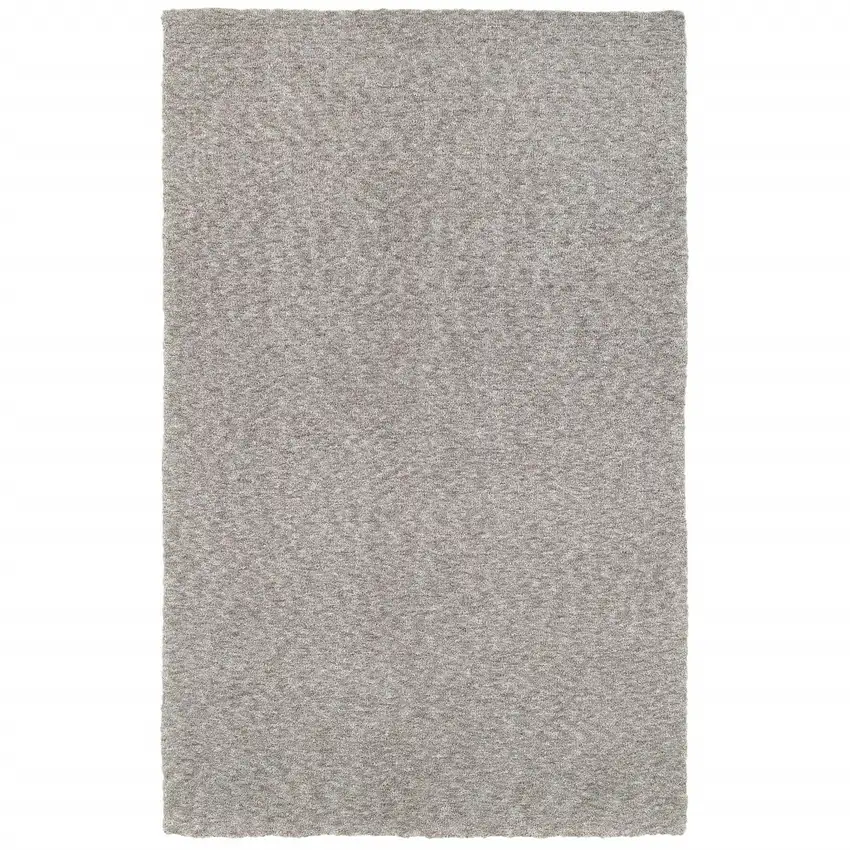 Modern Shaggy Soft Gray Indoor Area Rug Photo 5