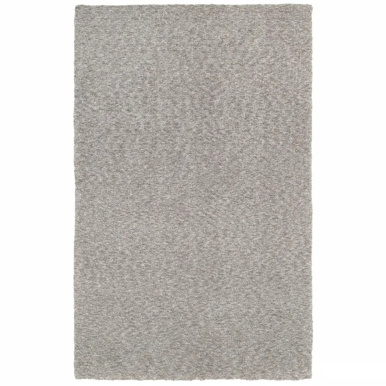Modern Shaggy Soft Gray Indoor Area Rug Photo 3