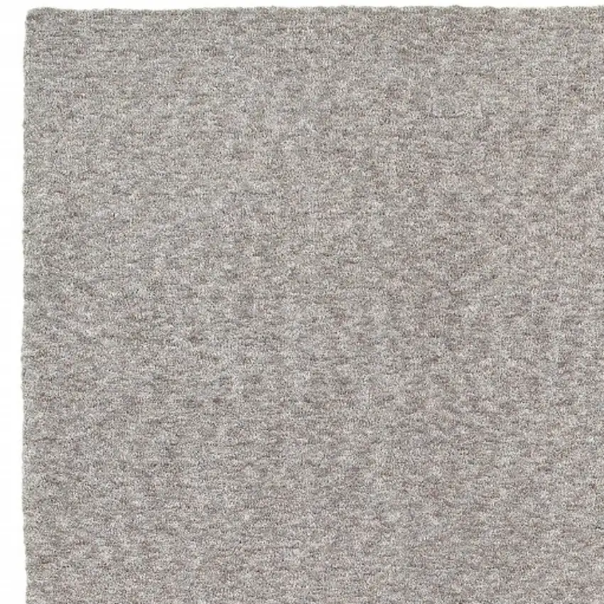 Modern Shaggy Soft Gray Indoor Area Rug Photo 4