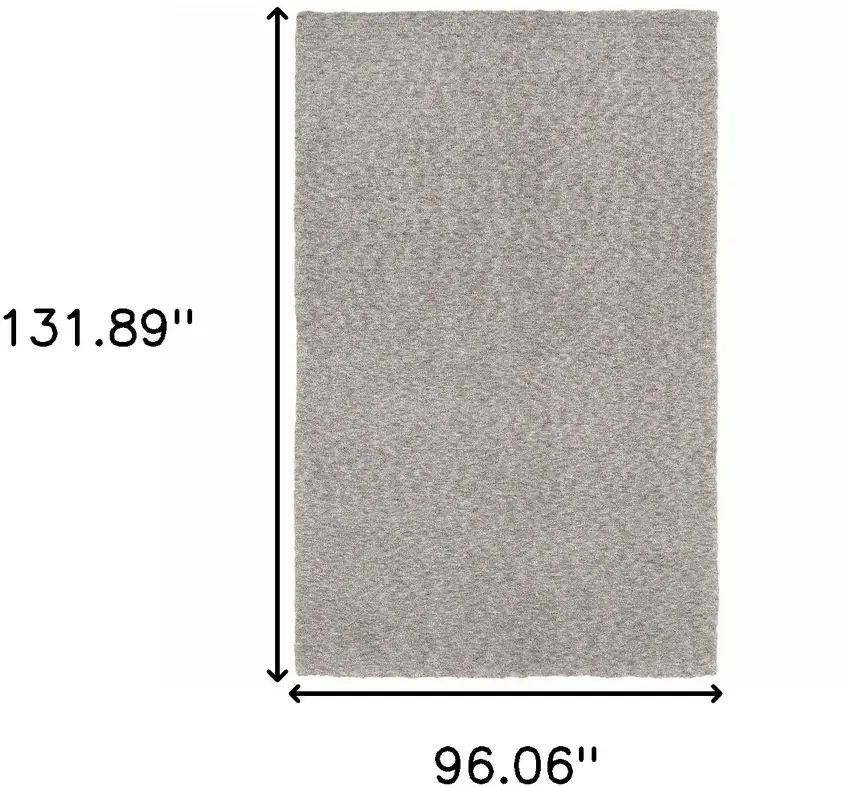 Modern Shaggy Soft Gray Indoor Area Rug Photo 6