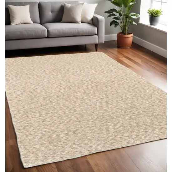 Modern Soft Tan Indoor Area Rug Photo 1