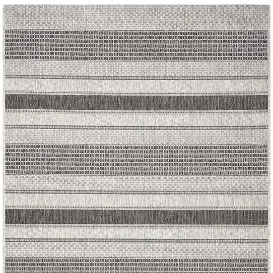 Gray And Black Indoor Outdoor Area Rug Photo 5