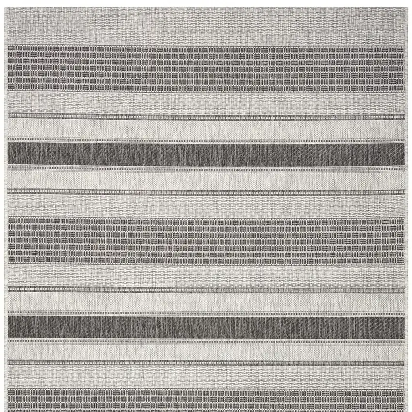 Gray And Black Indoor Outdoor Area Rug Photo 5