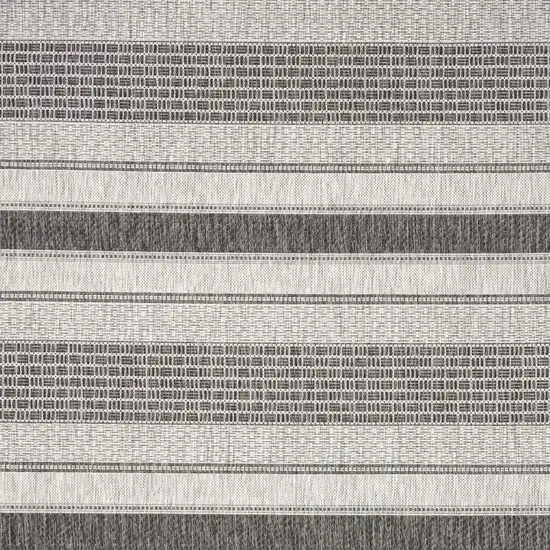 Gray And Black Indoor Outdoor Area Rug Photo 4