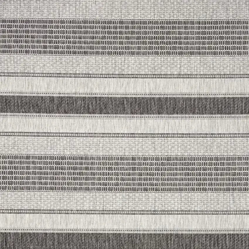 Gray And Black Indoor Outdoor Area Rug Photo 4