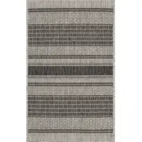 Photo of Monochrome Striped Indoor Outdoor Scatter Rug