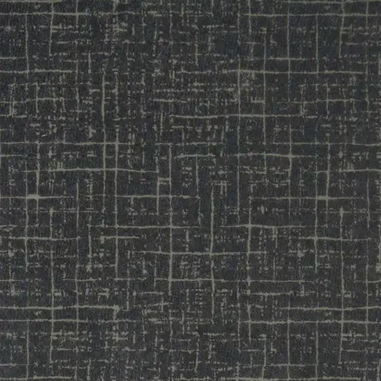 Moss Green And Charcoal Abstract Geometric Washable Area Rug Photo 3