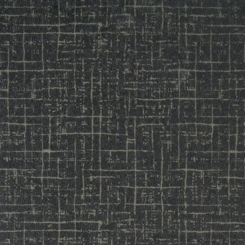 Moss Green And Charcoal Abstract Geometric Washable Area Rug Photo 9