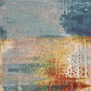 Photo of Multi Color Abstract Watercolor Area Rug