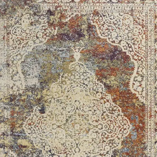 Multi Color Bordered Area Rug Photo 7
