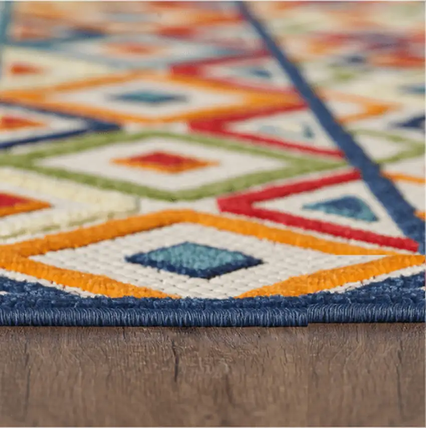 MultiAztec Pattern Indoor Outdoor Area Rug Photo 7