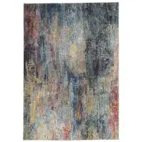 Photo of Multicolor Abstract Power Loom Non Skid Area Rug