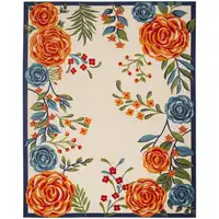 Photo of Multicolor Floral Stain Resistant Non Skid Area Rug