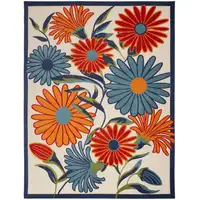 Photo of Multicolor Floral Stain Resistant Non Skid Area Rug