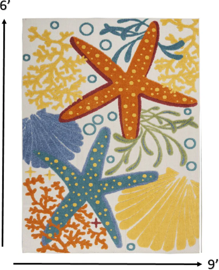 Multicolor Indoor Outdoor Area Rug Photo 3