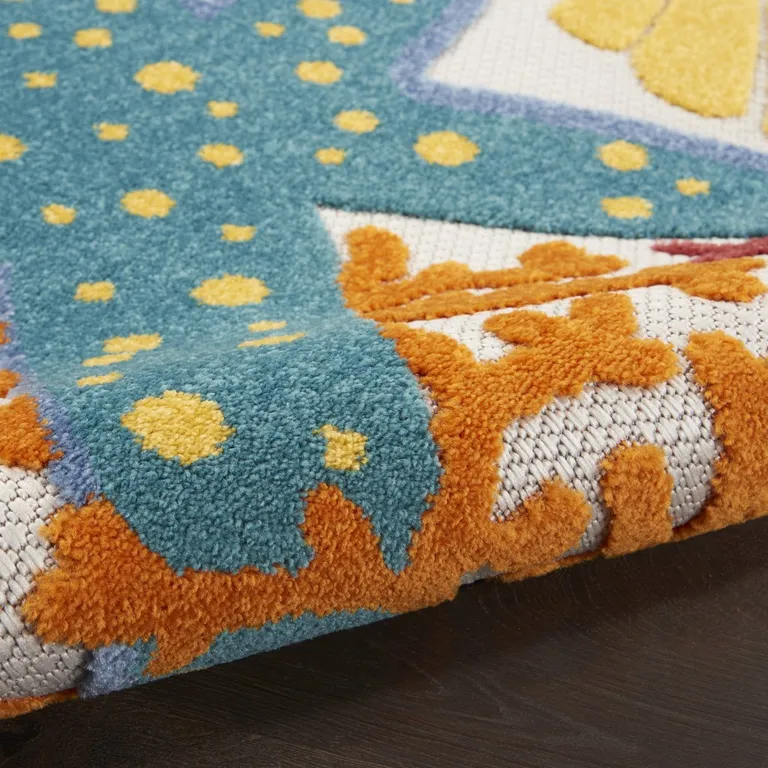Multicolor Indoor Outdoor Area Rug Photo 5
