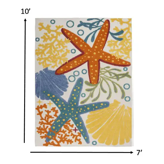 Multicolor Indoor Outdoor Area Rug Photo 3