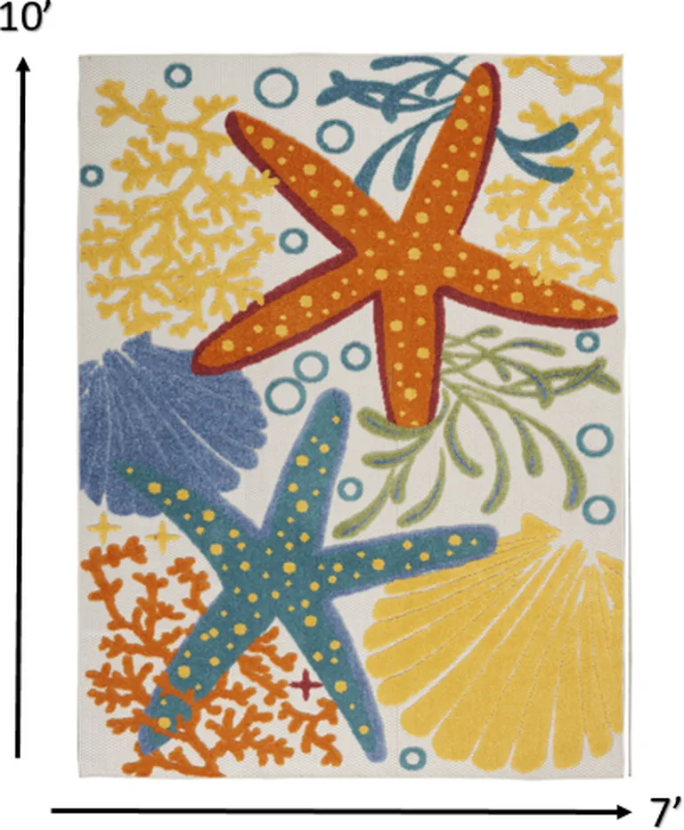 Multicolor Indoor Outdoor Area Rug Photo 3