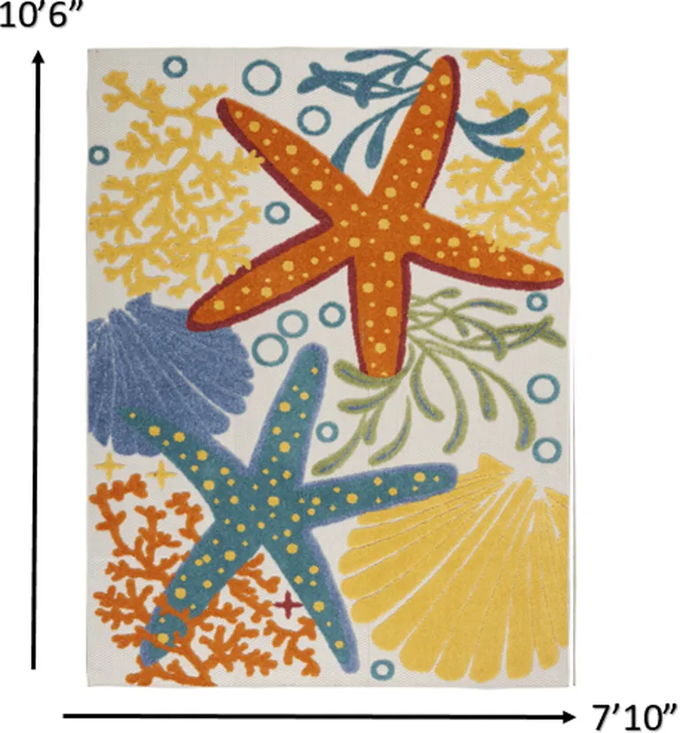 Multicolor Indoor Outdoor Area Rug Photo 5