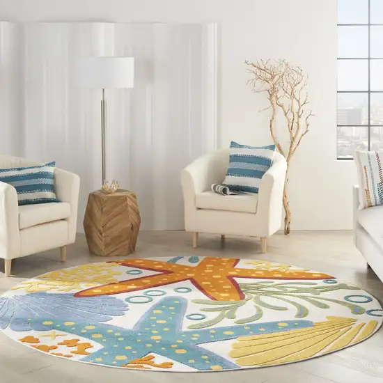 Multicolor Indoor Outdoor Area Rug Photo 9