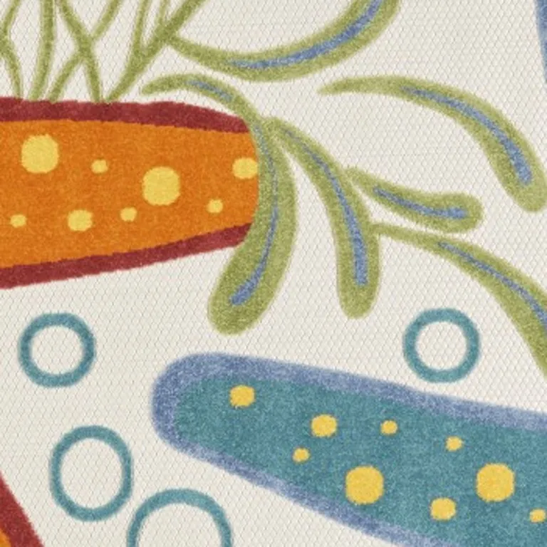Multicolor Indoor Outdoor Area Rug Photo 5