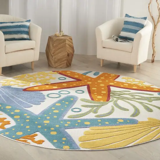 Multicolor Indoor Outdoor Area Rug Photo 6