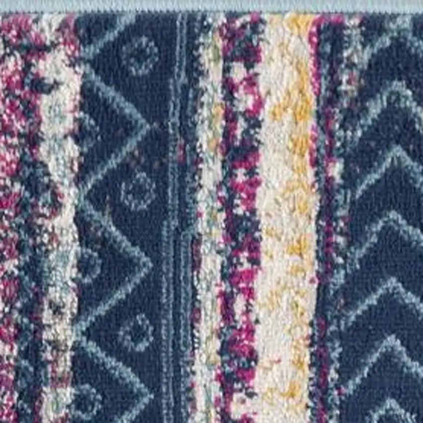 Multicolor Irregular Striped Area Rug Photo 1