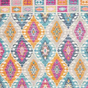 Photo of Multicolor Ogee Pattern Area Rug
