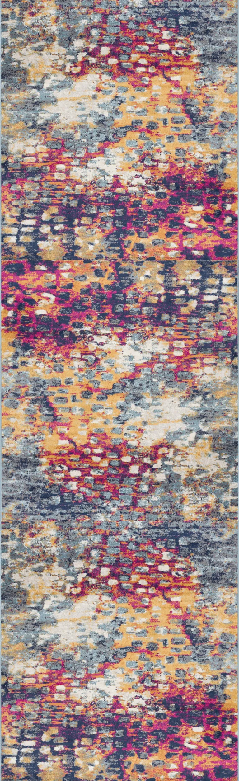 Multicolored Abstract Painting Area Rug Photo 2