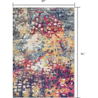 Photo of Multicolored Abstract Painting Area Rug