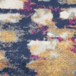 Photo of Multicolored Abstract Painting Runner Rug