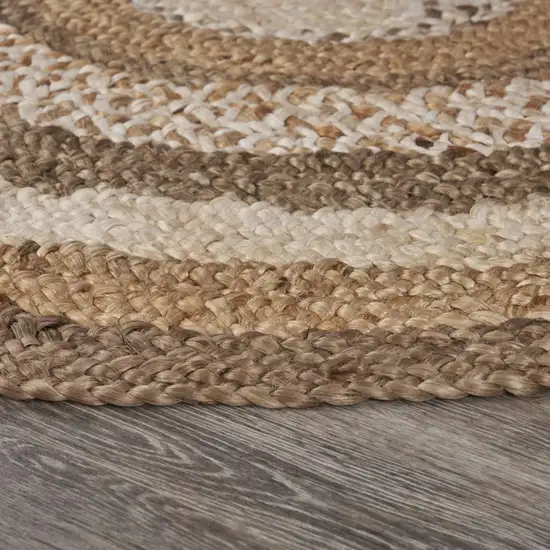 Multicolored Concentric Boutique Jute Rug Photo 3
