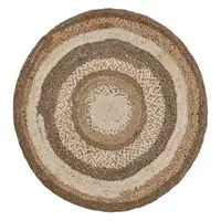 Photo of Multicolored Concentric Boutique Jute Rug
