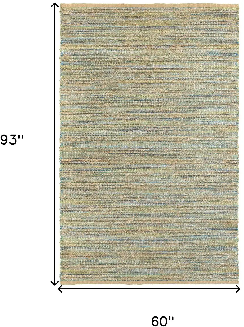 Multitoned Braided Jute Area Rug Photo 4